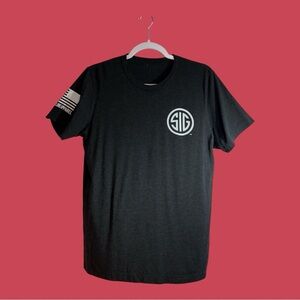 Nine Line Apparel Sig Sauer American Flag T-Shirt Men’s Small Black